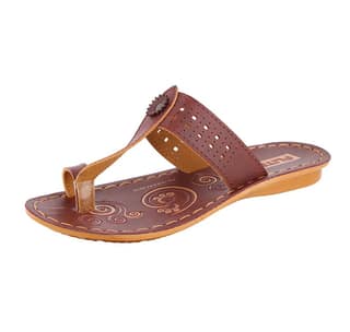 FLITE Women's Blue Flat Slippers (Model PUL-74)