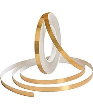50 Meters Waterproof Gap Sealing Golden Decoration Tape for Home Floor Tiles, Wa - Gold Single Sided Decorative Tape ( Pack of 1 )