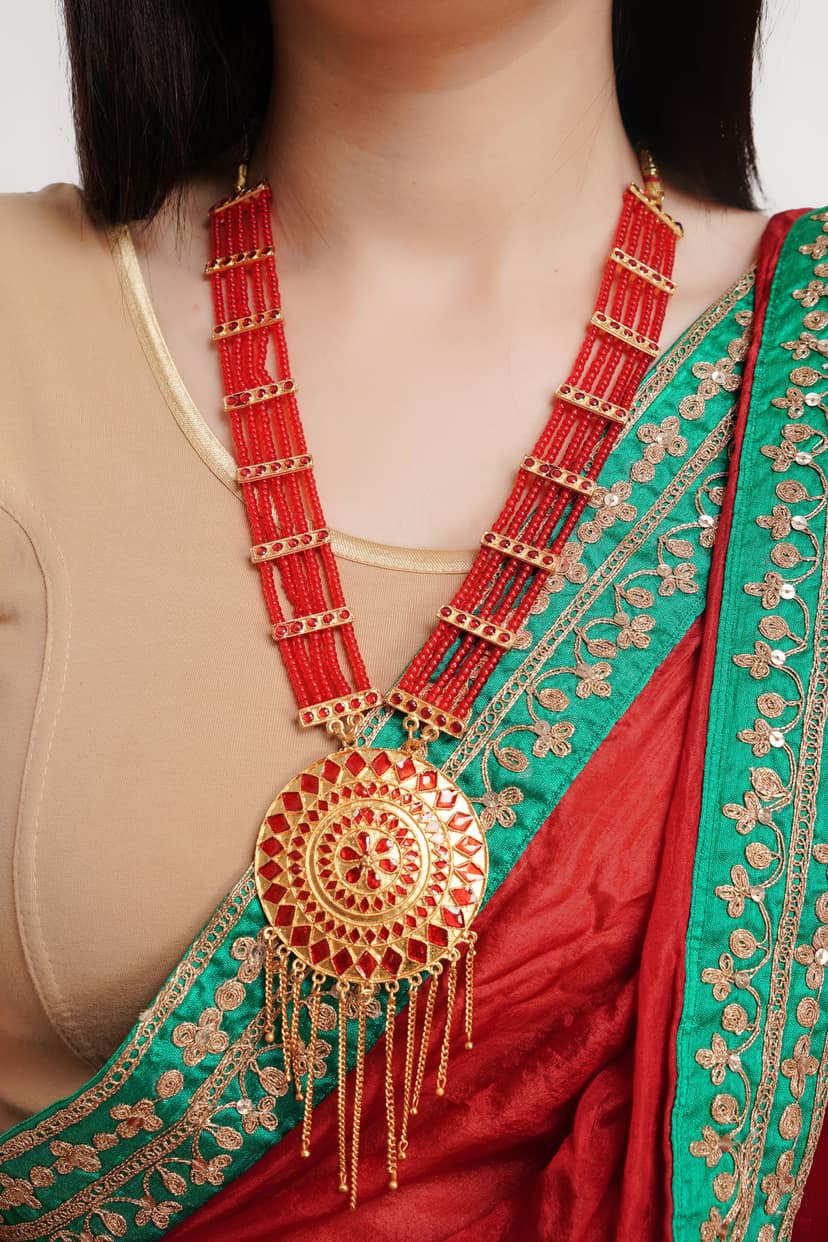 Daneen Jewellery New design necklace set 2155 view 3