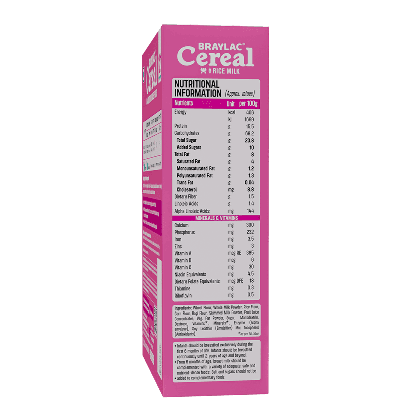 Braylac Multigrain Mixed Fruit - 300 gm bag in box for 12 + Months Baby view 2