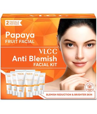 Vlcc Papaya Fruit Single Facial Kit 60G For Refreshed & Blemish Free Skin
