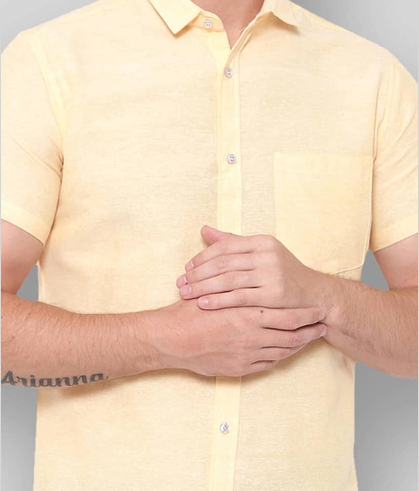 Latest Chikan - Green Cotton Blend Regular Fit Men's Casual Shirt (Pack of 1) view 2