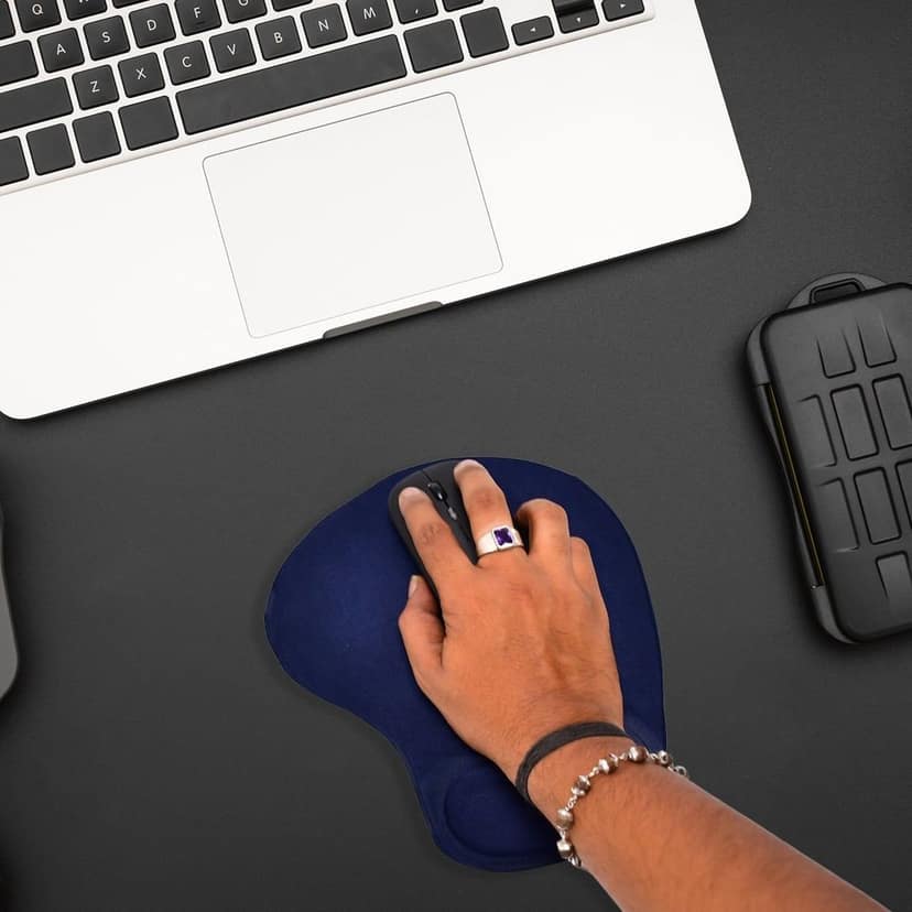 WRIST S MOUSE PAD USED FOR MOUSE WHILE USING COMPUTER. view 3