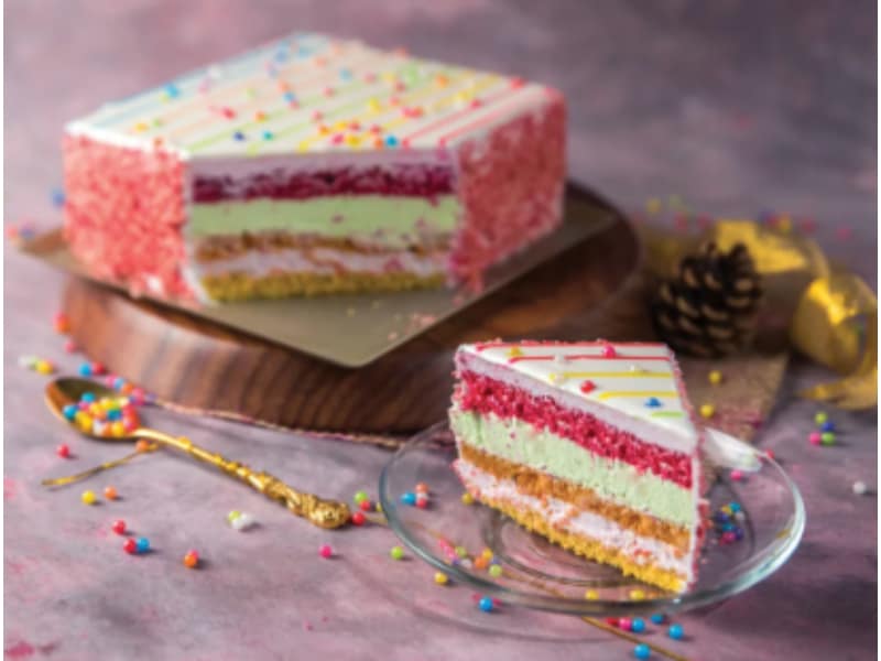 Monginis Rainbow Exotic Cake - Eggless