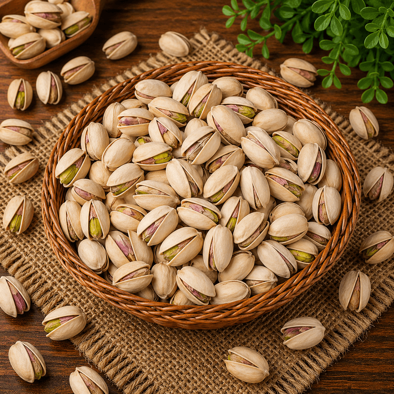 Roasted Salted Pistachios (1kg) | Crunchy & Savory Snack | Healthy Eating & Parties