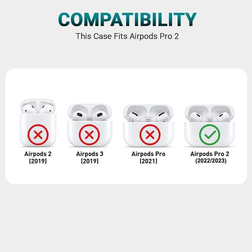 LIRAMARK Cute Cartoon Design Case Cover for Airpods Pro 2 Case (2023/2022), Designer AirPods Pro 2nd Generation Cover (Hello Kitty) view 6