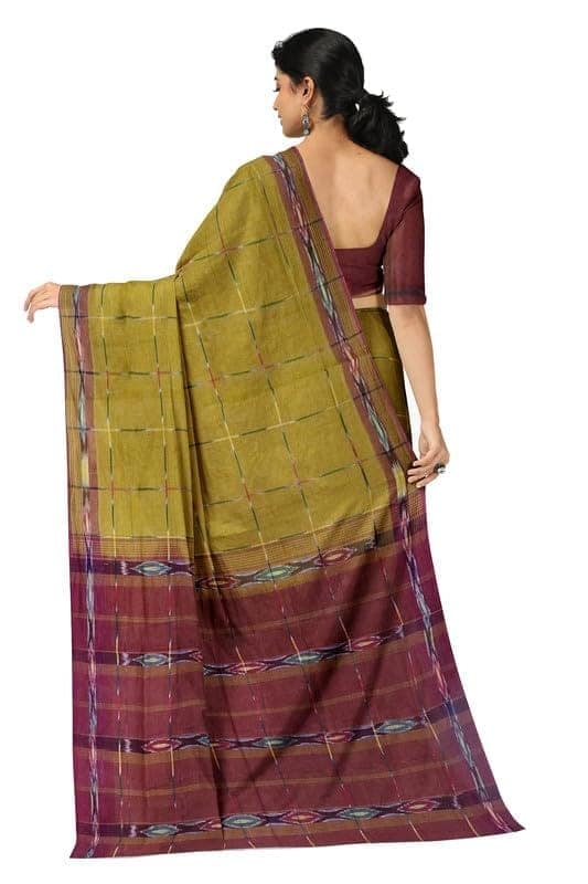 APCO Handloom (A Andhra Pradesh Govt Emporium)- Women's Traditional Pure Handloom Dulla Cotton Saree | DCS0002 view 3