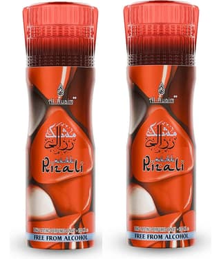 Al-Nuaim Mushk Rizali Alcohol Free Deodorant Deodorant Spray for Unisex 100 ml ( Pack of 2 )
