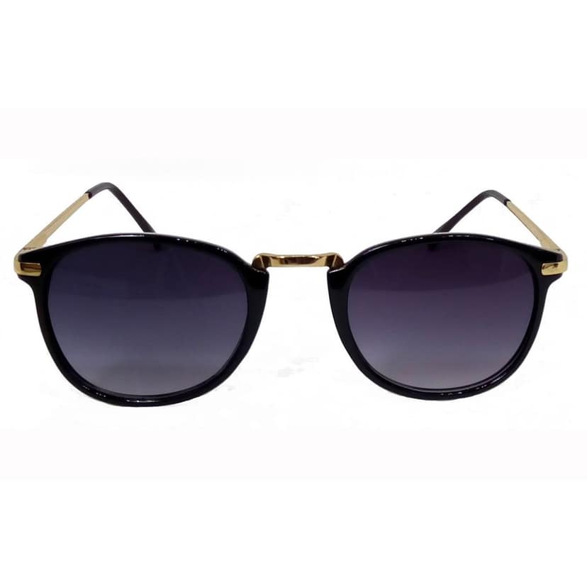 Hrinkar Grey Round Sunglasses Styles Golden Frame Glasses for Men & Women - HRS236 view 2