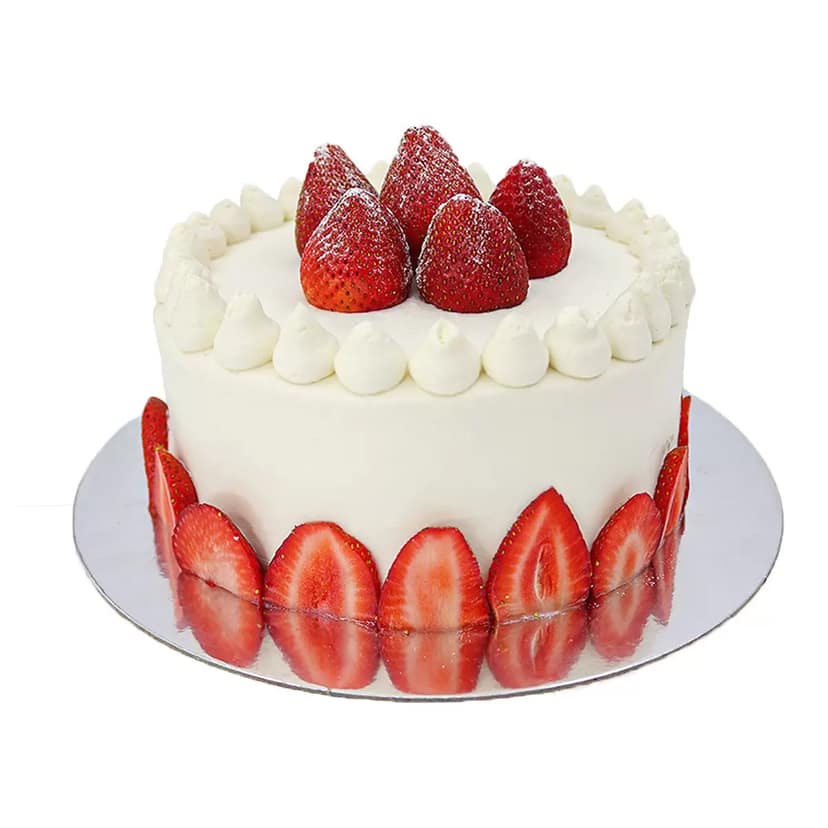 Fresh Strawberry Cake (Cream) 750 Gms