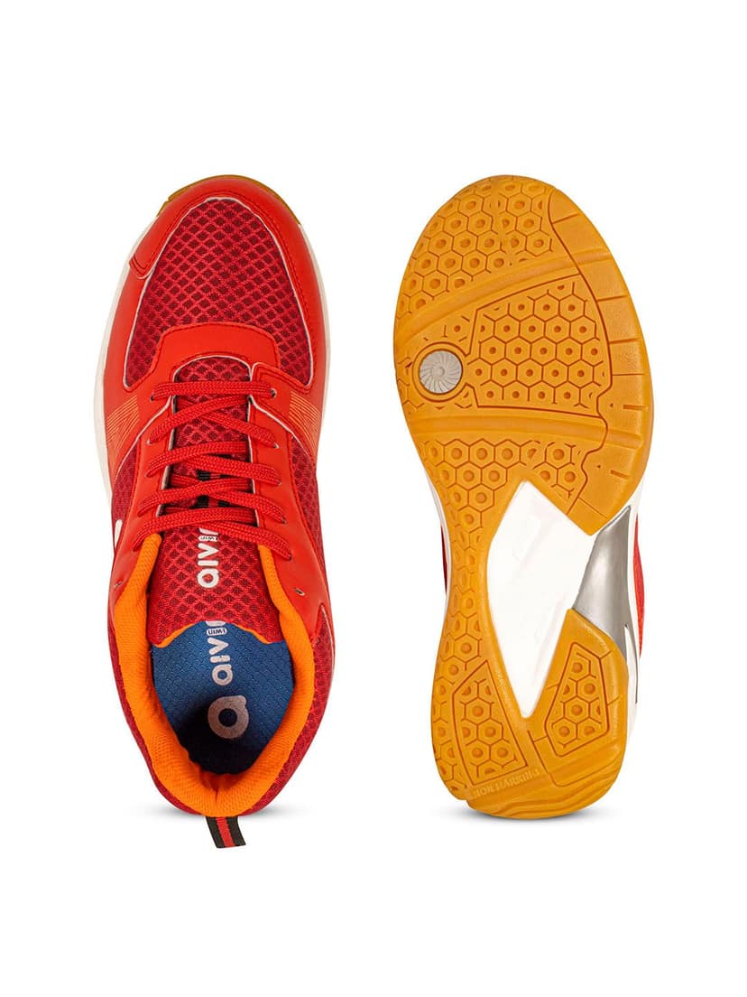 AIVIN Attract Unisex White Badminton Shoes view 9