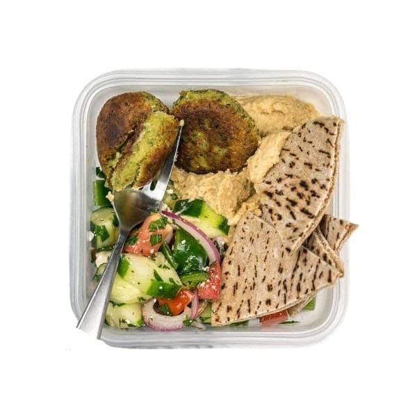 Chicken Falafel And Hummus Meal Box