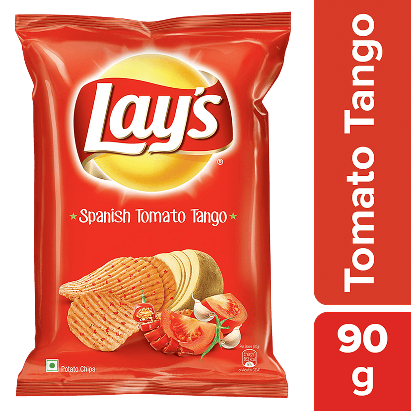 Lays Potato Chips - Spanish Tomato Tango, 90 G Pouch