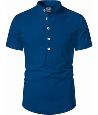 Apektra Dark Indigo Cotton Men's Regular Kurta ( Pack of 1 )