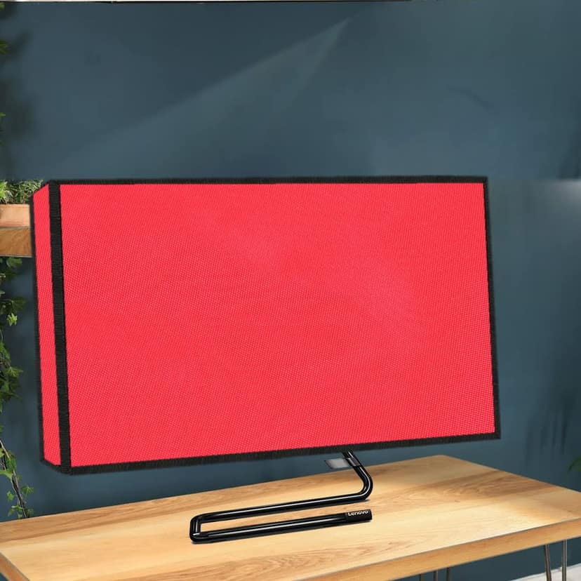 PalaP Super Premium Dust Proof Monitor Cover for HP All in ONE Desktop 22 inches (RED) view 5