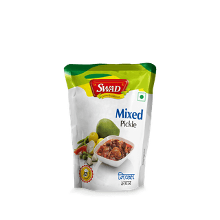 SWAD Delicious and Tangy Mango, Lemon, Green Chillies, Carrot, Kerda Mixed Pickles and Pickles and Chutney/ Mixed Achar - 200 gm (Pack of 8)