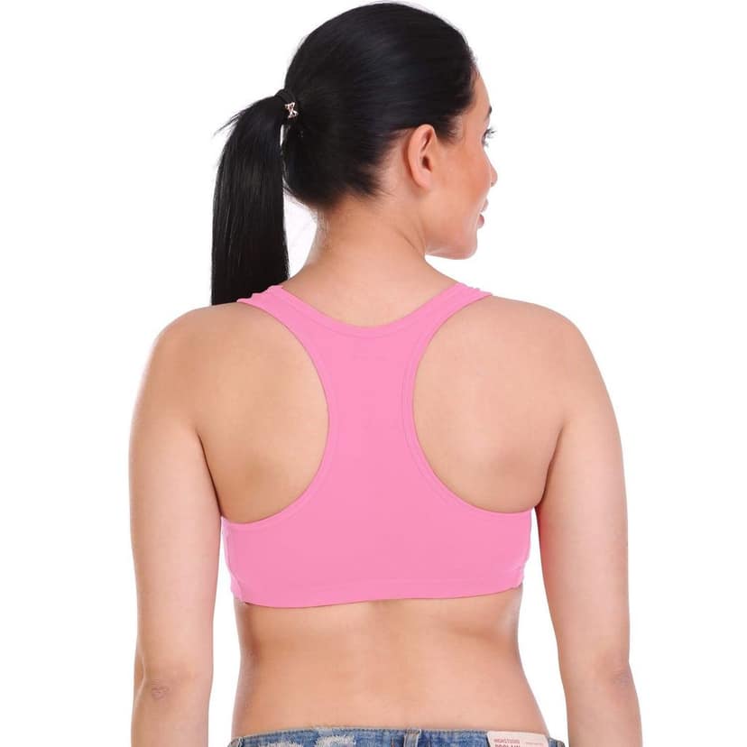 SONA Vibekart Women's Cotton Seamless Non Padded Racerback Sports Bra view 8