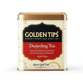 Golden Tips Darjeeling Black Tea, Premium Loose-Leaf Tea, Rich Aroma & Delicate Flavor, (100 Gram, 50 cups)