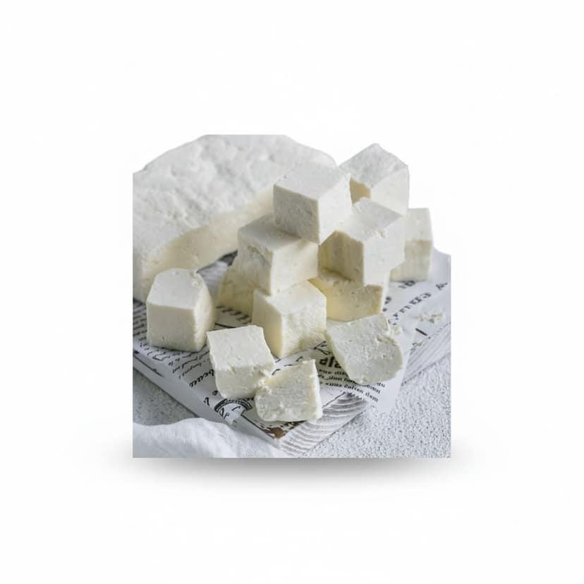 Fresh Paneer Cubes - 1 kg - One pack of paneer cubes view 2