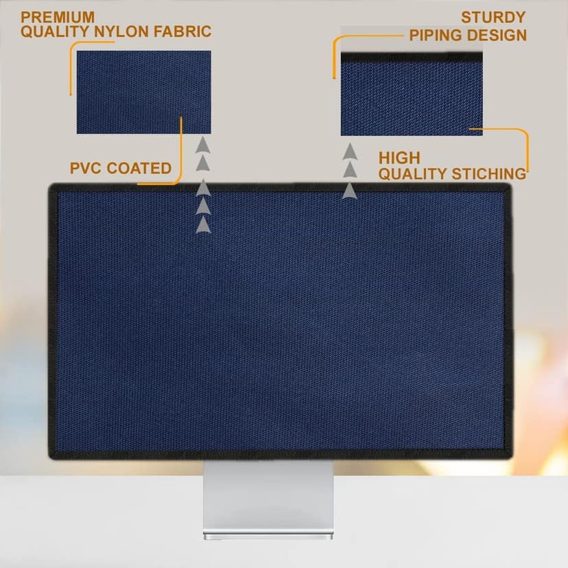 PalaP Super Premium Dust Proof Monitor Cover for DELL All in ONE Desktop 27 inches (Grey) view 4