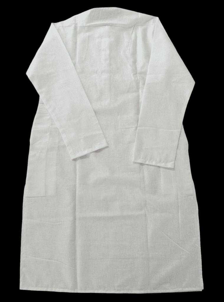 White Linen Kurta for Men view 4