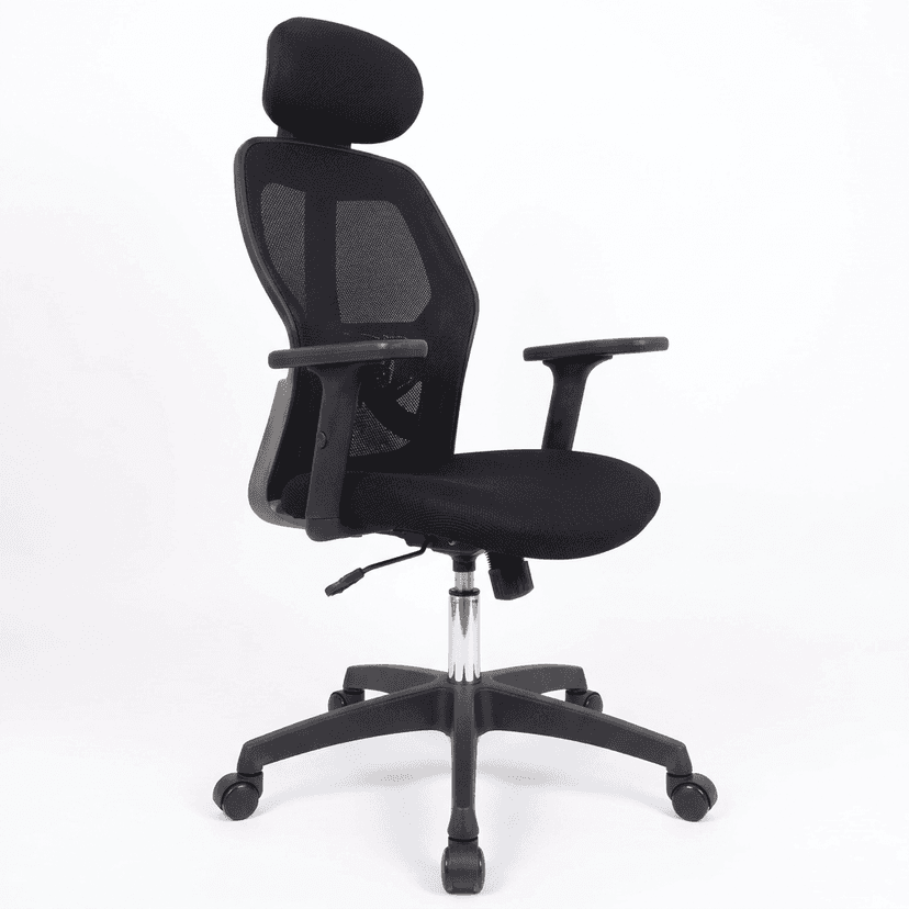 Ergonomic High Back Mesh Office Swivel Chair with Adjustable Headrest and Armrests