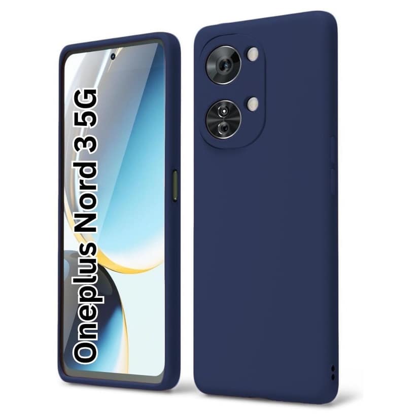 V3Deals Compatible Matte Silicone Back Cover for OnePlus Nord 3 5G Matte silicone back cover with raised camera & screen edges for enhanced protection against drops, scratches and dust.