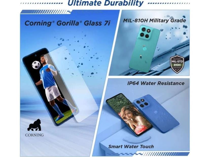 Motorola G57 Power 5G Smartphone, 8GB RAM, 128GB Storage - Pantone Corsair view 3
