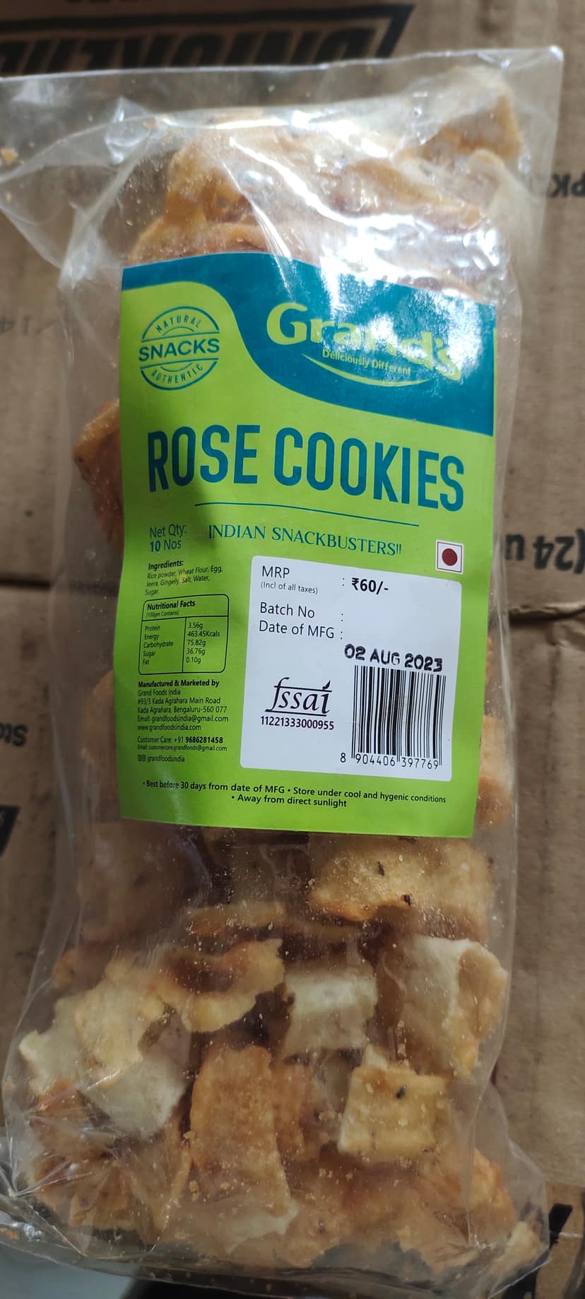 Grand's rose cookies