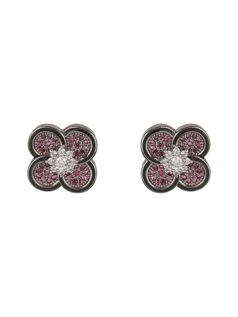 Silver Plated Red AD Studded Floral Designer Locket Jewellery Set view 7