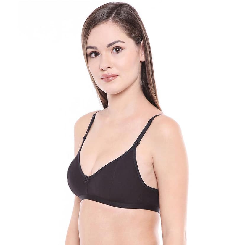 Bodycare Women Cotton Spandex Full Coverage Non Padded Regular Bra Pack - 2 E1575BB view 4
