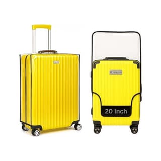 Panchhi StoreTrolley Bag Cover, Suitcase Cover Transparent PVC Suitcase Cover with Zipper Dustproof Waterproof & Anti-Scratch Trolley Cover for Travel Accessories-