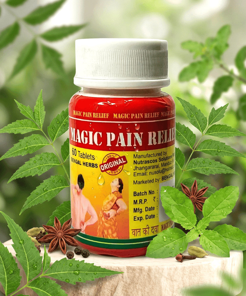 Magic Pain Relief Ayurvedic Joint & Muscle Care Capsules (Pack of 1)