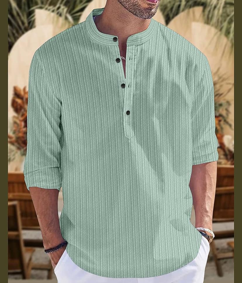 Nofilter Silk Striped Regular Kurta For Men ( Beige )