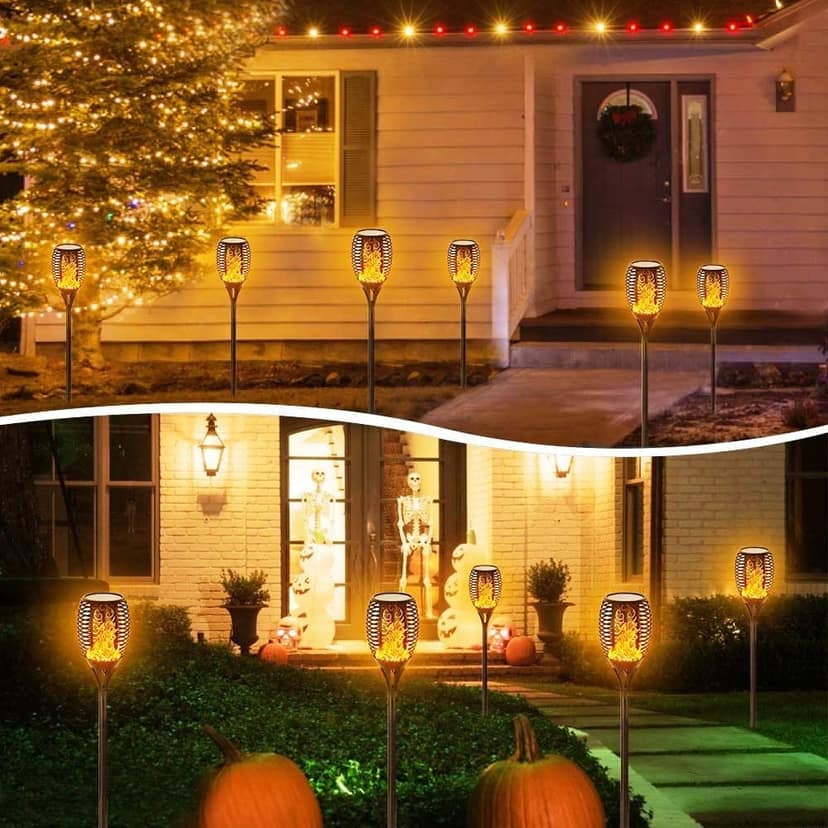 SAHAPECT Solar LED Light, 72 Led Garden Marshal Flickering Flame Torch Light Lamp-Pack of 1 view 7