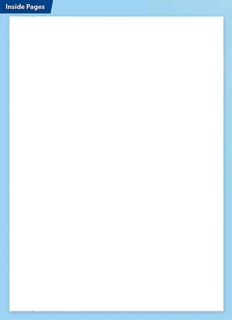 Rush 120 Pages A4 Notebook Unruled Register - Unruled plain view 3