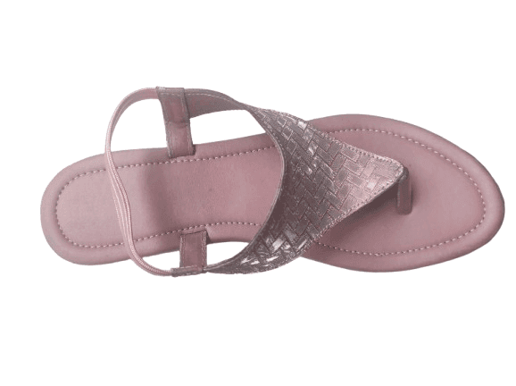 Rose Dusk Woven T-Strap Sandals view 3