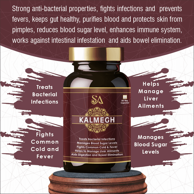 KALMEGH(An Ayurvedic Formula for Supporting Liver Function, Helps Protect Against Cold & Cough and Acts as an Immunity Booster, Maintains Overall Health & Well-being) view 2