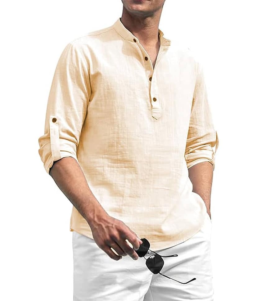 Vida Loca Light Blue Cotton Blend Men's Shirt Style Kurta ( Pack of 2 ) view 2