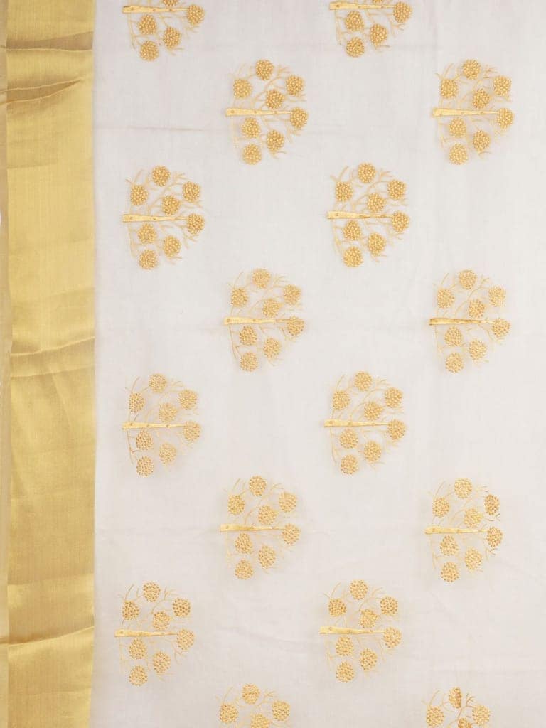 Alluring Golden Organza Saree view 4