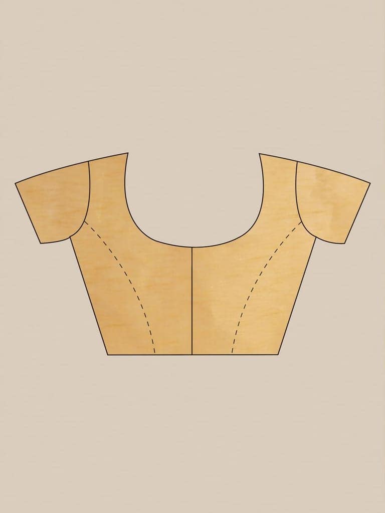 Alluring Golden Organza Saree view 5