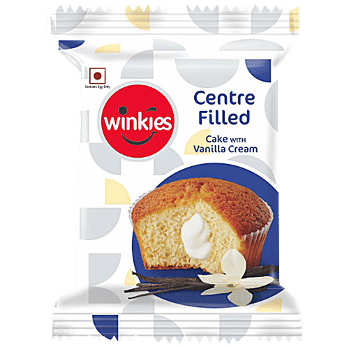 Winkies Centre Filled Cup Cake - with Vanilla Cream, 30 g