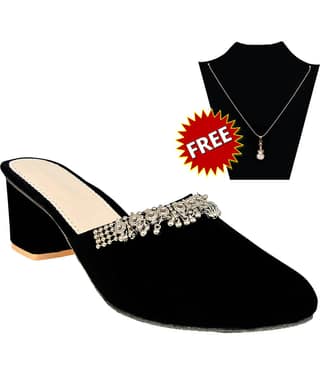 Altek Black Women's Ethnic Ballerinas