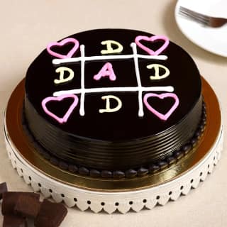 Happy Fathers Day Truffle Cake Eggless 1 Kg