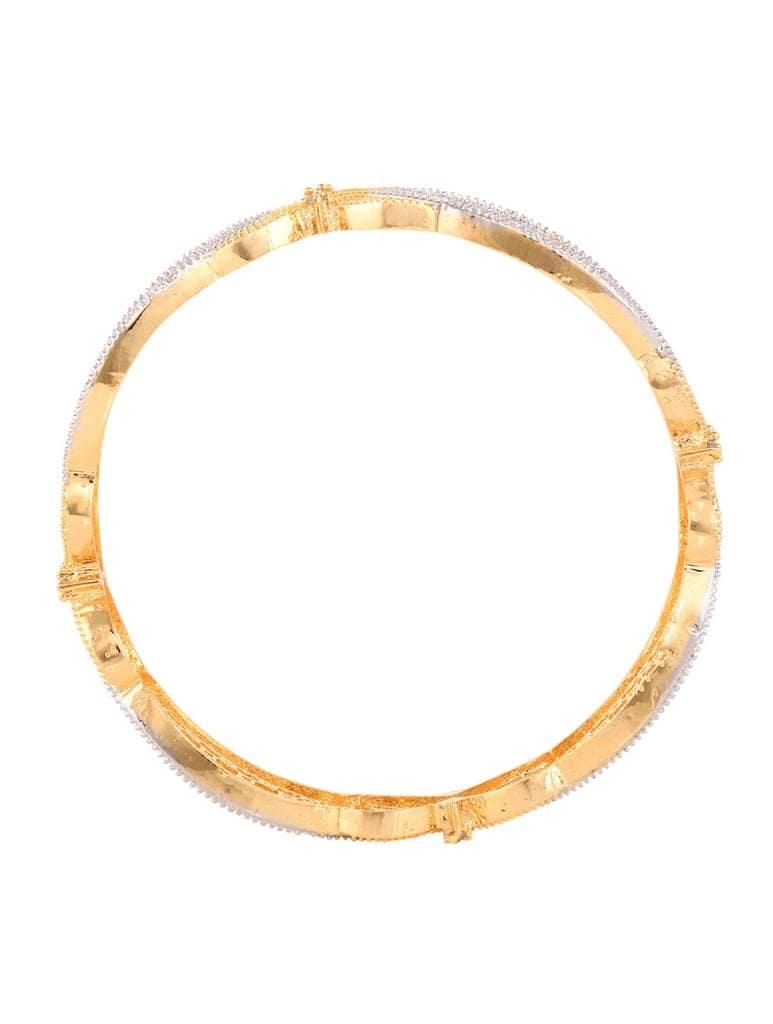 Set of 2 Dual Gold Plated Modern Blend Hand Crafted Bangles Set view 6