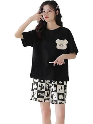 Women Night Track Suit (Black)