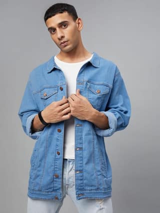 FTX Full Sleeve Solid Men Denim Jacket