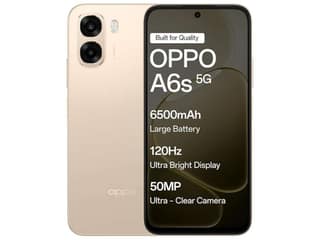 OPPO A6S 5G Smartphone, 6GB RAM, 128GB Storage, Elegant Design - Aurora Gold