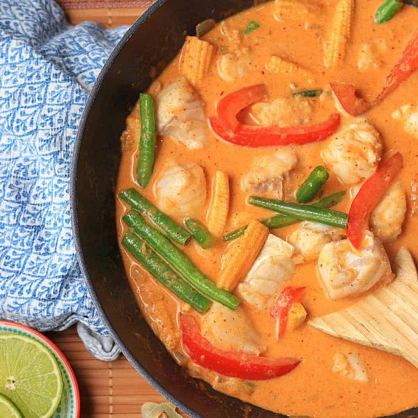 Thai red fish curry[8 pc]