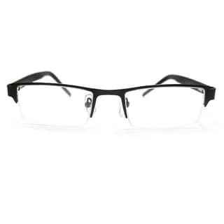 Outlook Gunmetal Trendy Half Frames For Boys And Girl